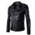 Stylish Jacket Turn-down Collar Solid Color Windproof Hard-wearing Coat Slim Long Sleeve Male Coat for Autumn Daily Wear