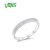 VISTOSO Pure 14K 585 White Gold Rings For Women Sparkling Diamond Rings Promise Engagement Anniversary Simple Style Fine Jewelry